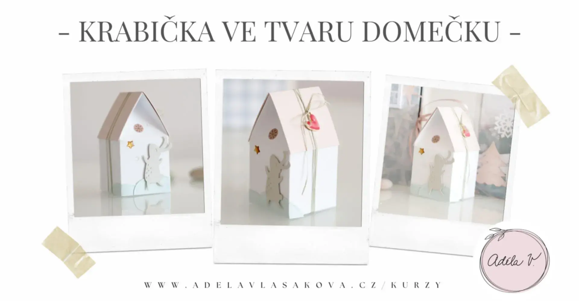 krabička ve tvaru domečku