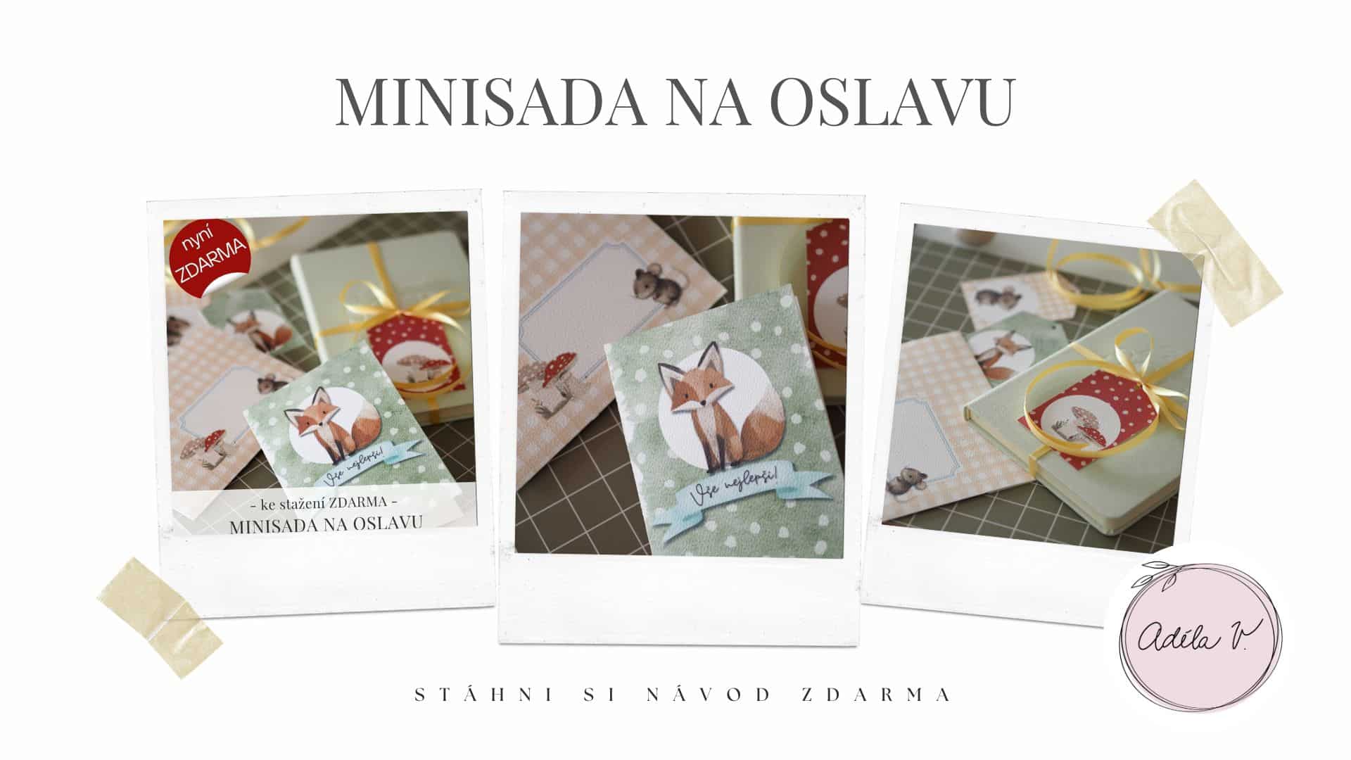 minialbum ve tvaru stromečku šablona zdarma